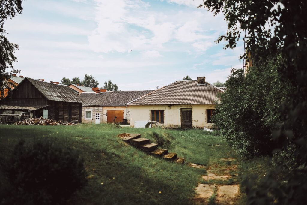 house in a rural area